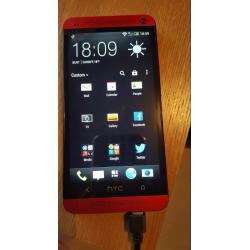 HTC ONE M7 LIMITED EDITION RED