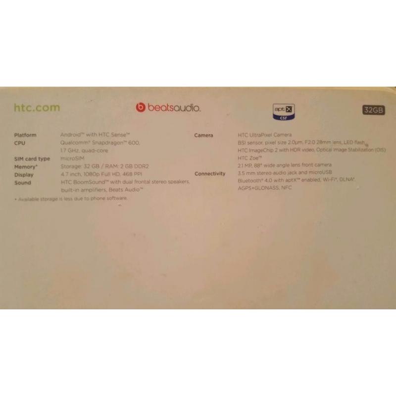HTC ONE M7 LIMITED EDITION RED