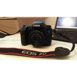 Canon 7D DSLR w/ Canon 24mm Pancake EFS
