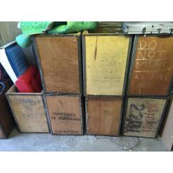 9 x Vintage Tea Chests
