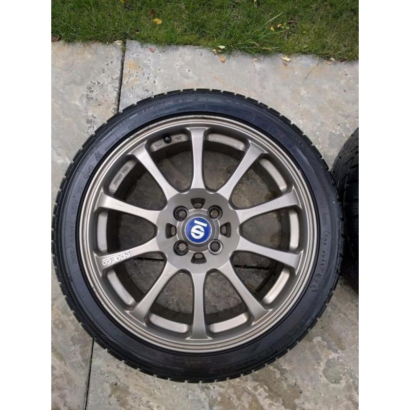 SPARCO 17" alloy wheels (bronze) w/ Winter tyres - Mini Cooper fitment - 205/45 R17