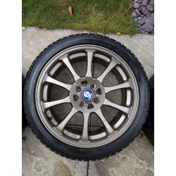 SPARCO 17" alloy wheels (bronze) w/ Winter tyres - Mini Cooper fitment - 205/45 R17