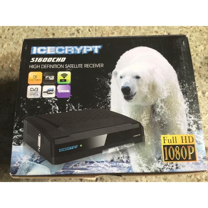 IceCrypt HD satellite Receiver brand new
