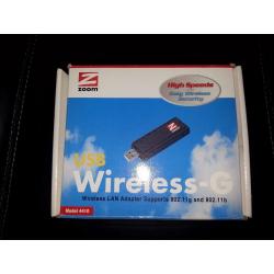 ZOOM WIRELESS-G LAN ADAPTER almost new windows XP