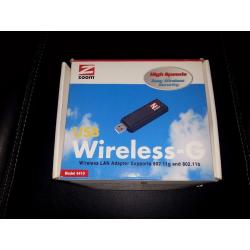 ZOOM WIRELESS-G LAN ADAPTER almost new windows XP