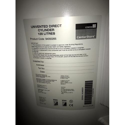 Unvented Direct Cylinder