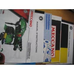 Meccano sets (31) in 4 boxes= 32 kgs in weight,manuals,meccano storage cases,lots of extras