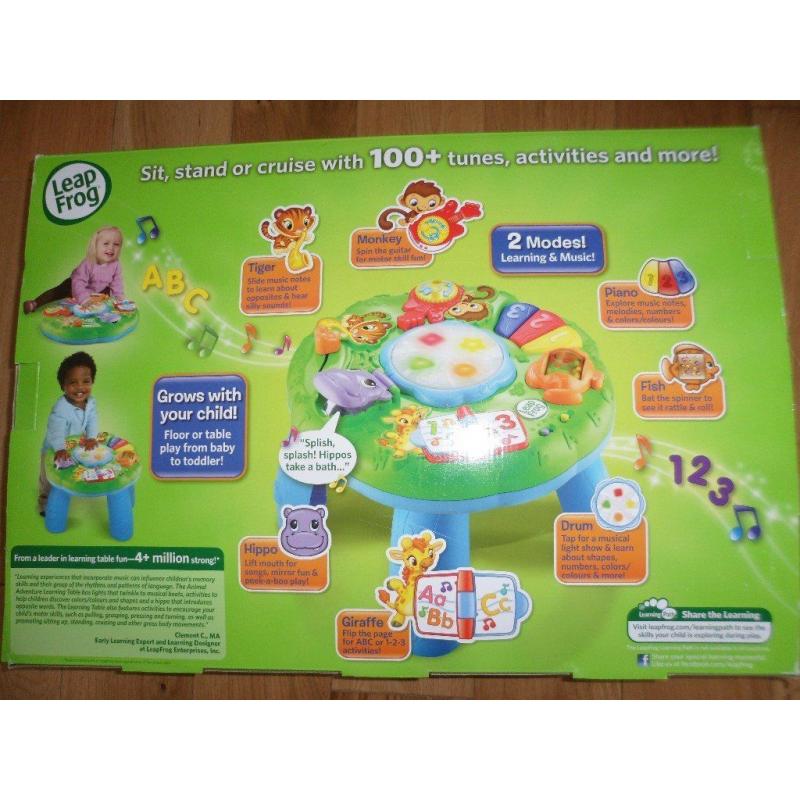 Leap Frog Animal Adventure Learning Table