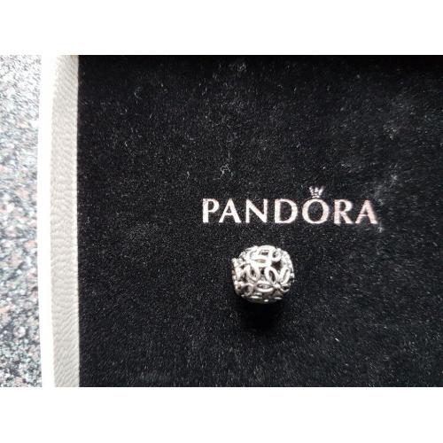 Genuine Pandora open work flower charm excellent condition