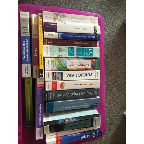 LAW LLB DEGREE - COMPULSORY 1ST & 2ND YEAR BOOKS