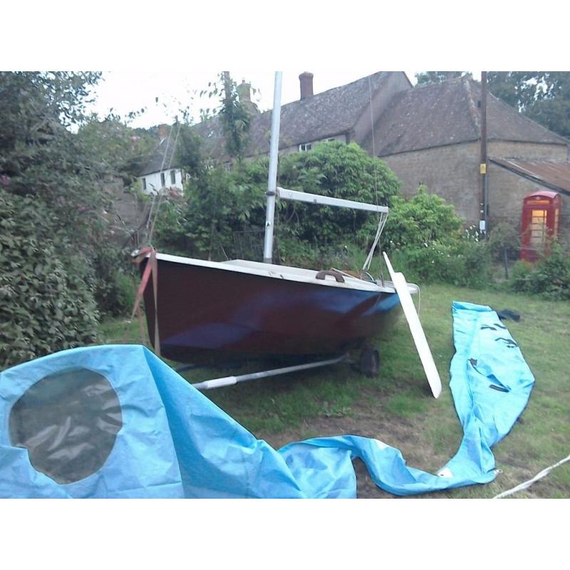 Enterprise sailing dinghy