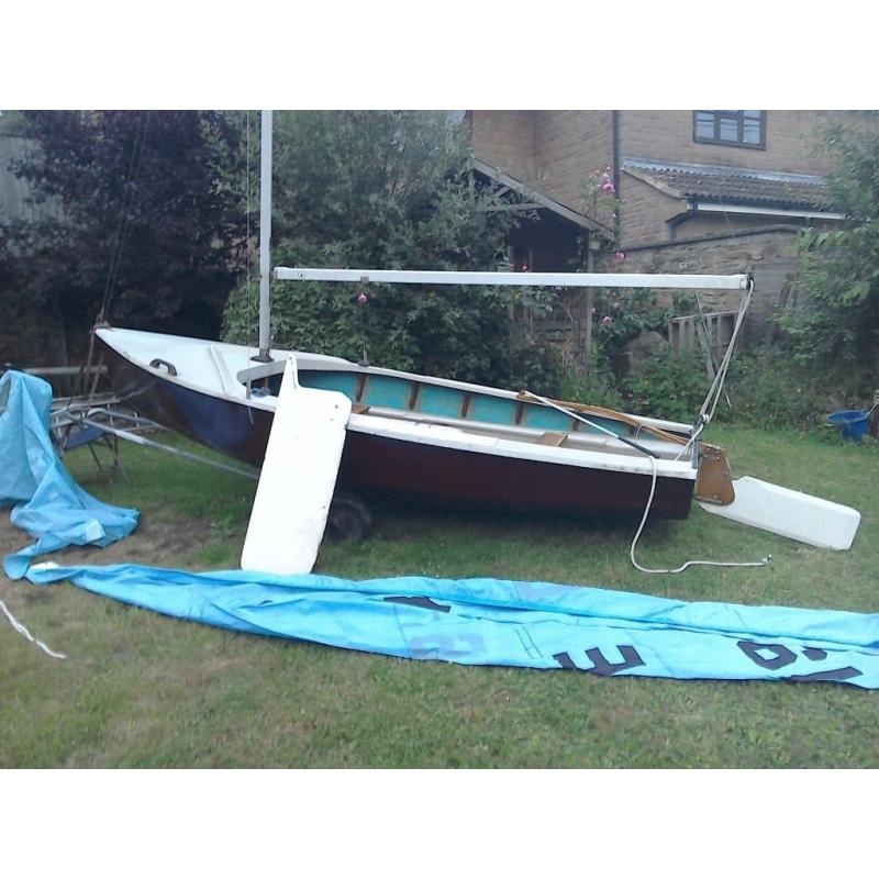 Enterprise sailing dinghy