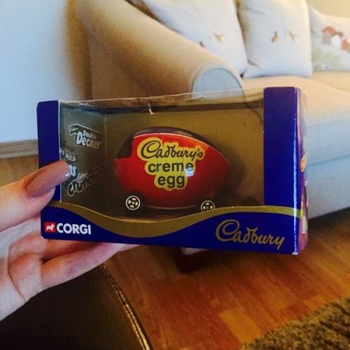 Corgi creme egg car