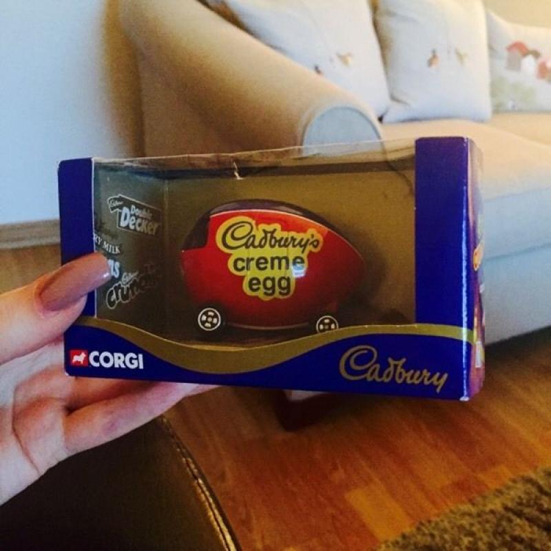 Corgi creme egg car