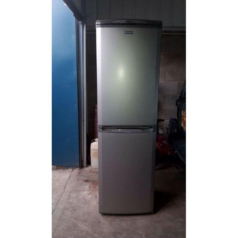 Hotpoint silver fridge freezer