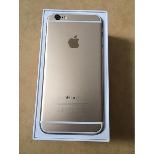 Apple Iphone Gold 6 16GB, Nearly New Condition, Boxed on Vodafone