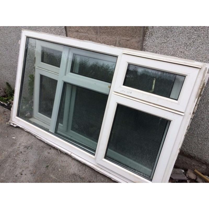 Double Glazed PVC Unit with top and side openers 1030mm High 1790mm Wide