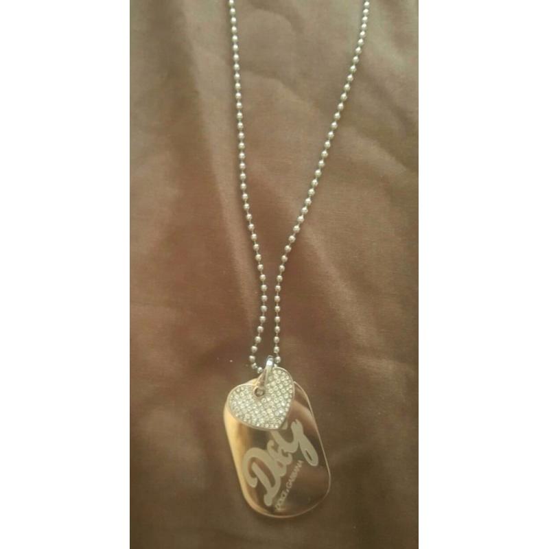 D&G dog tag necklace