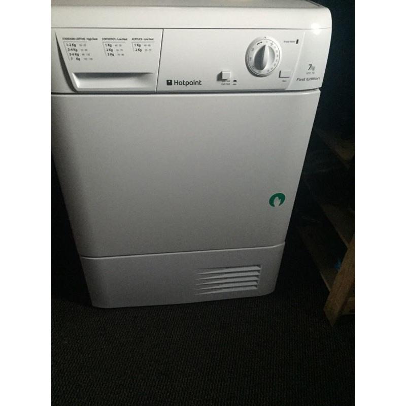 Hotpoint 7kg condenser tumble dryer like new