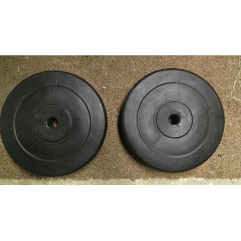 2 x 10kg weights