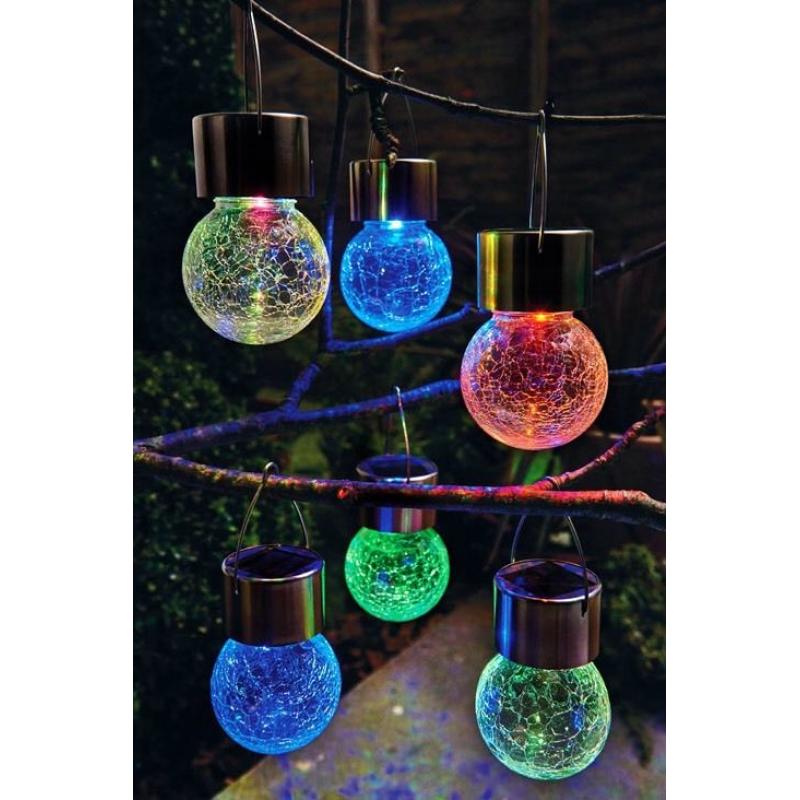 Crackle ball solar lights