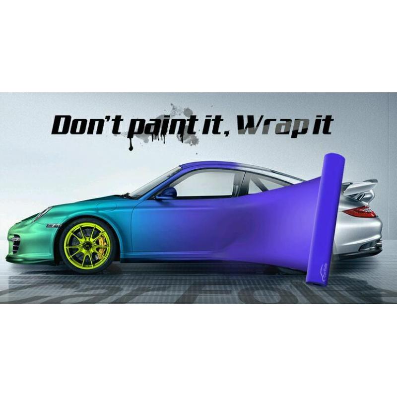 Car vehicle vinyl wrapping service from 1 panel to full car wrap