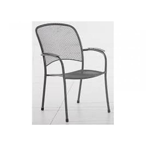 CARLO STACKING CHAIR - IRON GREY (SET OF 2 & 4)