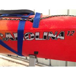 Sea kayak with stabilisers