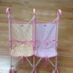 Baby born dolls double pushchair