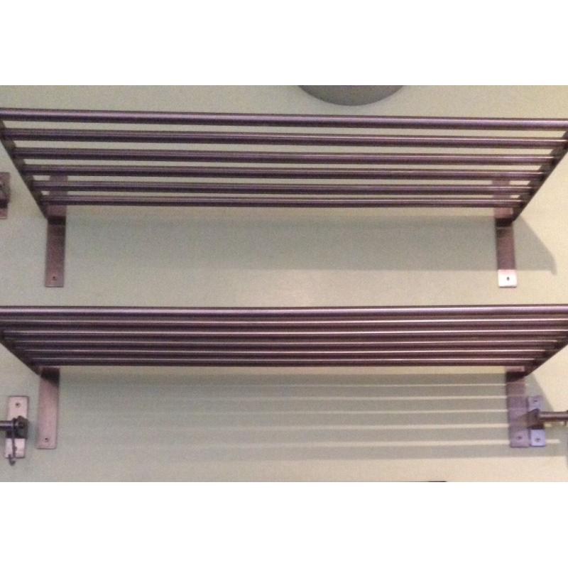 IKEA METAL PAN RACKS X 2.