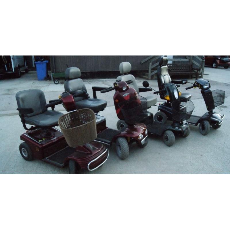 Range of quality used Mobility Scooters of all sizes
