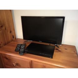 Samsung 22" flat screen TV with Sony Blu-Ray player, with Carrycase. Ideal for Caravans