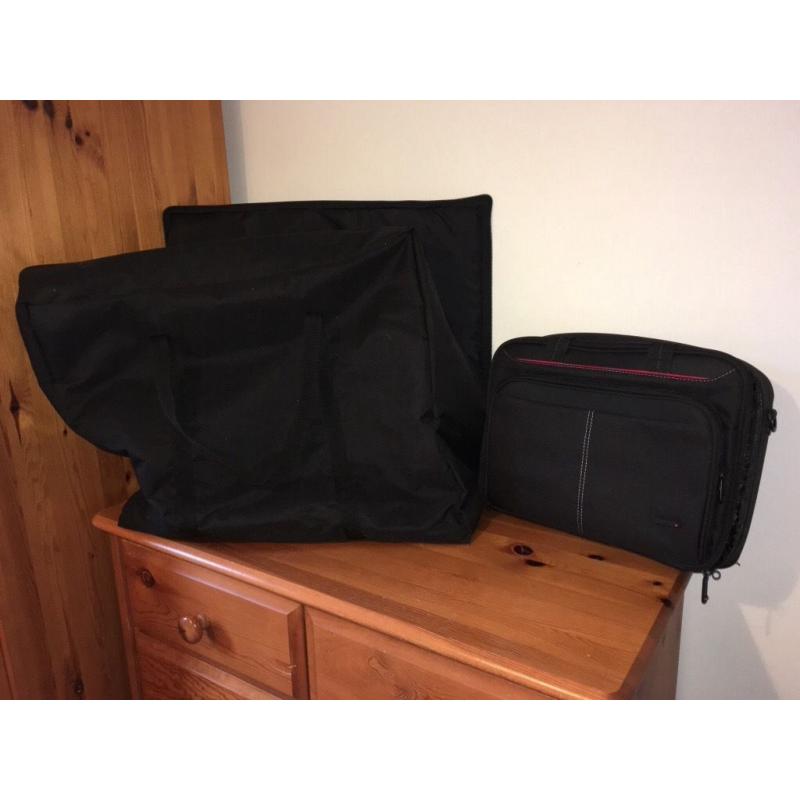 Samsung 22" flat screen TV with Sony Blu-Ray player, with Carrycase. Ideal for Caravans