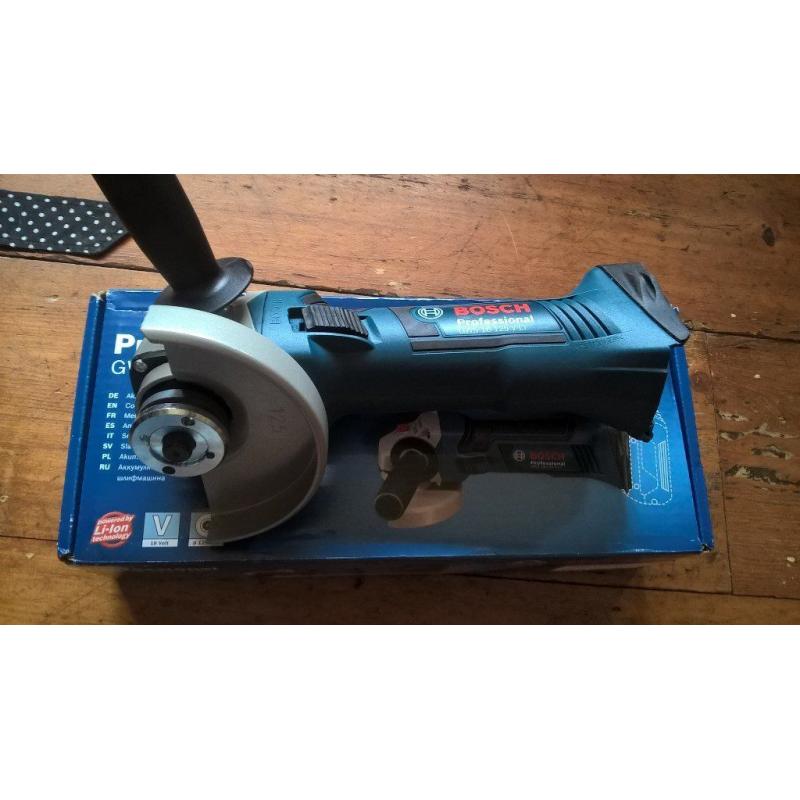 NEW BOSCH GWS 18 VOLT LITHIUM BARE 18-125 V-LI GRINDER