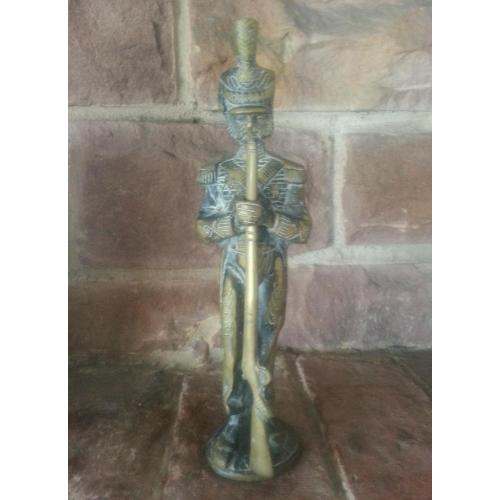 Brass Soldier Statue