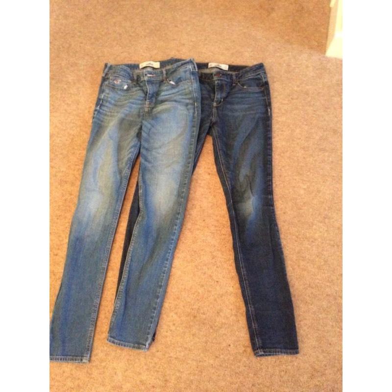 2 x pairs Hollister jeans