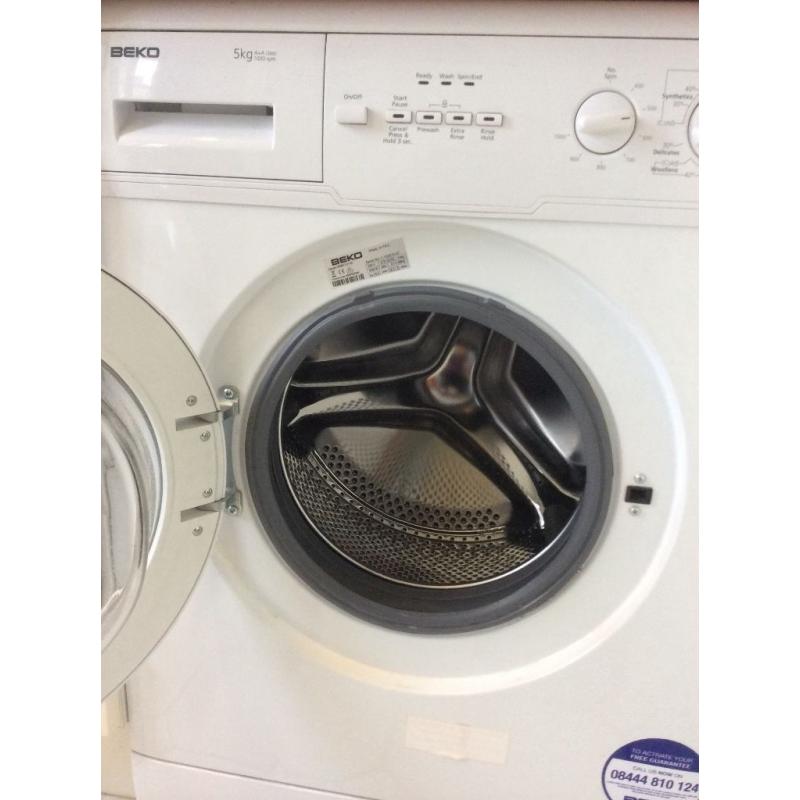 Beko white 5kg washing machine, second hand, working order