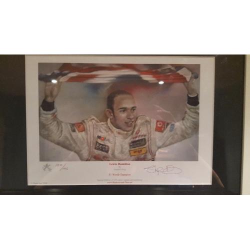 Lewis Hamilton limited edition print