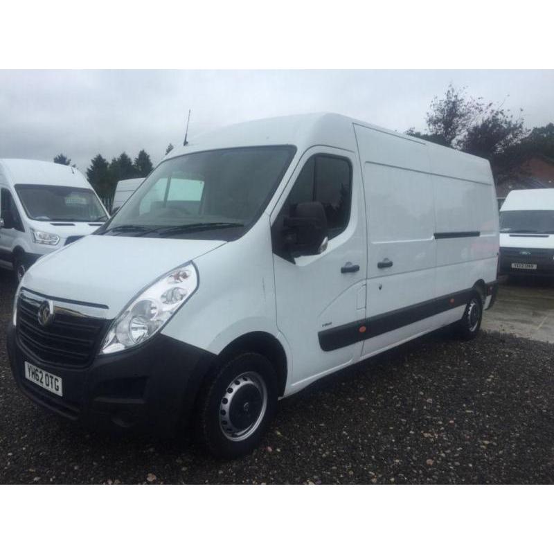 2012 62 VAUXHALL MOVANO 2.3 F3500 L3H2 CDTI 1D 123 BHP DIESEL LONG PANEL VAN