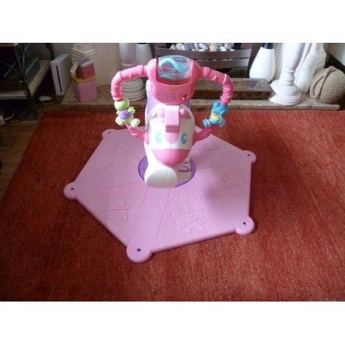 BOUNCE & SPIN PINK ZEBRA