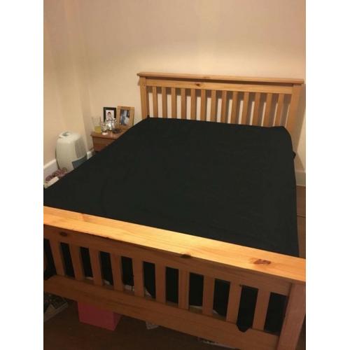 King size bed frame + matress