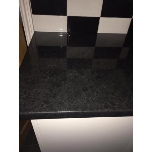 Black midnight granite gloss worktop 2000mm length