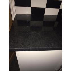 Black midnight granite gloss worktop 2000mm length