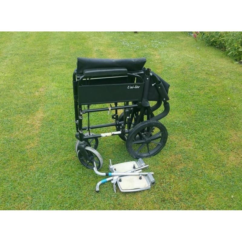 Wheelchair uni-lite folding good condition