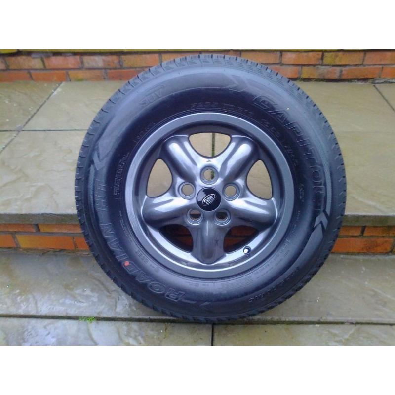 ALLOYS X 5 OF 16 INCH GENUINE DISCOVERY 2/RANGEROVER FULLY POWDERCOATED INA STUNNING ANTHRACITE NICE