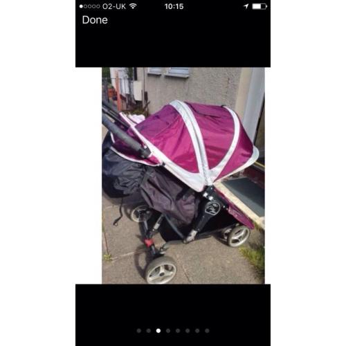 Double baby jogger city mini for aale
