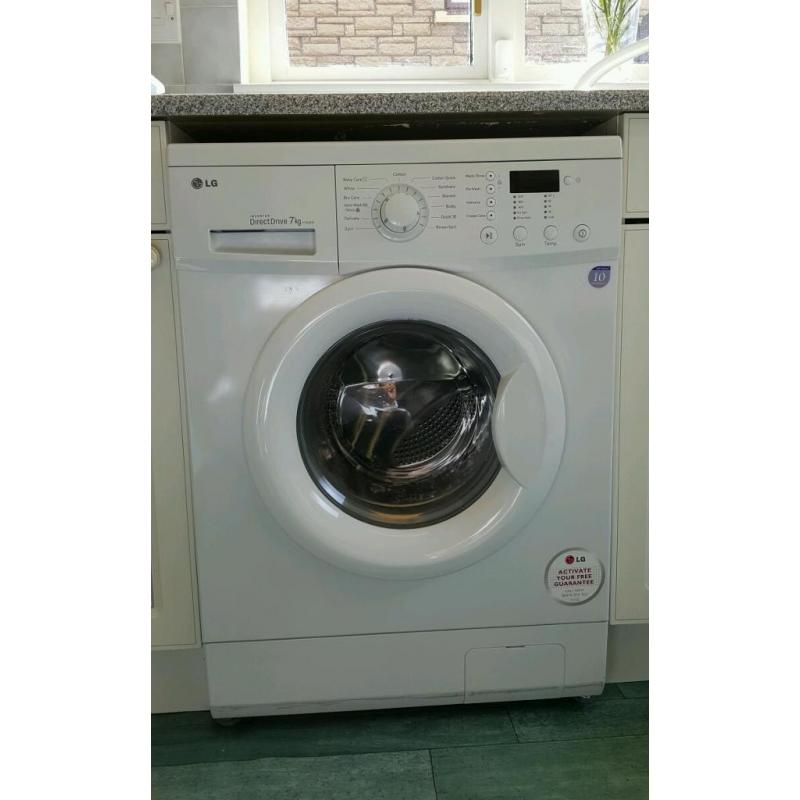 Washing Machine White LG F1256QD 7kg 1200rpm
