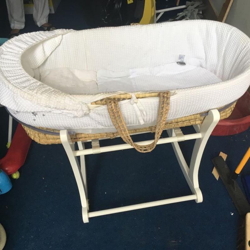 Nearly new moses basket