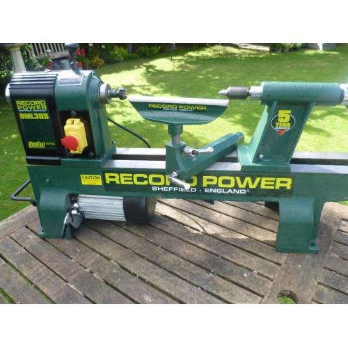 Record Power DML 305 cast iron lathe