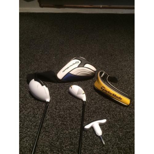 Golf driver an rescue iron